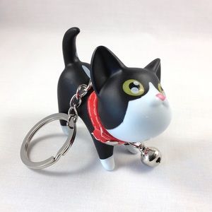 Boutique | Cat Keyring - Real Bell Collar